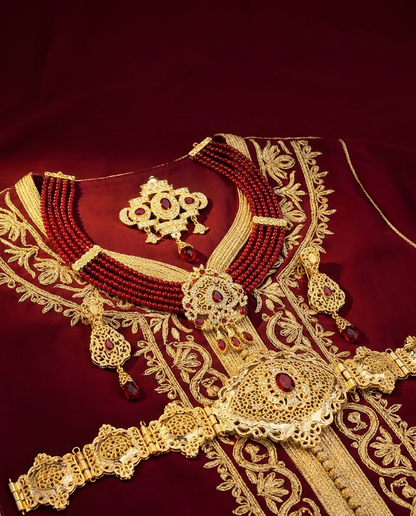 Conjunto Sultana 4 Piezas – Joyería Árabe para Caftán